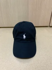 ポロラルフローレン コットン チノ ベースボールキャップ ブラック