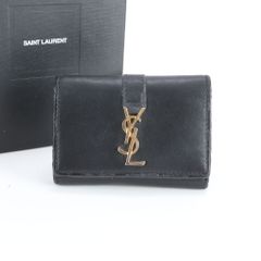 サンローラン SAINT LAURENT キーケース 6連　レザー　ブラック Saint Laurent サンローラン 6連 キーケース レザー ブラック - メルカリ