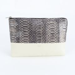 Maison Margiela パイソン柄 レザー 本革 クラッチバッグ Maison Margiela パイソン レザークラッチ S35UI0396 - メルカリ