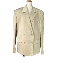 ジバンシィ GIVENCHY オーバーサイズ シルクテーラードジャケット BW30J815J4 ベージュ シルク レディース テーラードジャケットのサムネイル