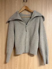 極美品✨フォクシー HoodieFan ニットパーカー ダブルジップ シルク混
