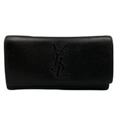 YSL ブラックレザー 長財布 - メルカリ