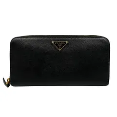PRADA プラダ 長財布 1ML506 ロングウォレット ブラック 三角プレート サフィアーノレザー