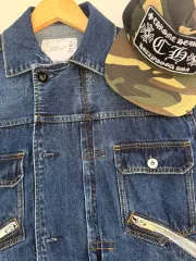 サカイ(Sacai) ストレート ポイント カラー コットン デニム ジャケットのサムネイル