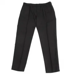 エンポリオアルマーニEMPORIO ARMANI ウール混ストレッチセンタータックパンツ 黒54のサムネイル