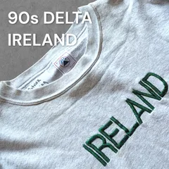 90s DELTA IRELAND アイルランド 刺繍ロゴ スウェット USA製のサムネイル