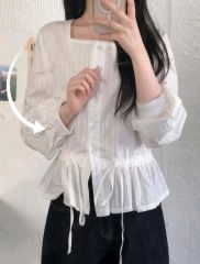 新品Spick & Span ¥24200レースコンビスタンドカラーブラウス - メルカリ
