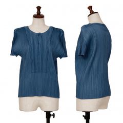 PLEATS PLEASE デニム柄 半袖トップス - メルカリ