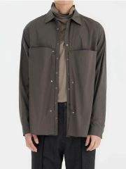 PRADA 長袖シャツ 38/15 archive グレー 茎わかめ着用 - メルカリ