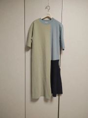送料込】美品 ADORE アドーア カラーブロックニットワンピース 38