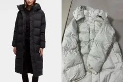 lululemon ダウンジャケット ロング丈 ブラック 白 4(55) 週末 セール中のサムネイル
