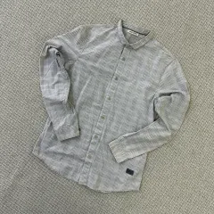 S DKNY グレー チェック ロングスリーブ シャツ 0427Dのサムネイル