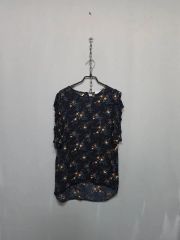 サンドロ Sandro Paris ペイズリー カットソー 半袖 ブラウス 近年 