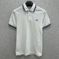 タグ付き FRED PERRY フレッドペリー ポロシャツ L アイボリーカラー