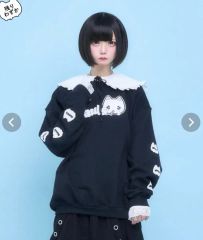 Hauls みうみお×はうるず コラボ超BIGぱーかー ブラック - メルカリ