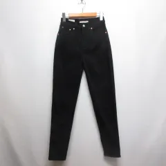 リーバイスプレミアム Levis PReMIUM ハイライズ BORROWED FROM THE BOYS デニム パンツ 24 黒 ブラック ストレッチ ジッパーフライ