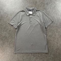 ICEBREAKER 比翼 ポロシャツ M グレー メリノウール バックラグラン 