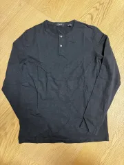 セオリー Theory ヘンリーネック Tシャツ M ブラックのサムネイル