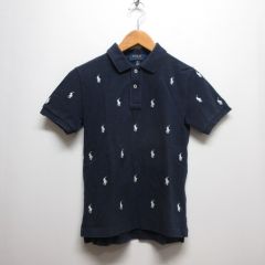 POLO RALPH LAUREN ネイビー刺繍 ポロシャツ 中古・古着通販】POLO RALPH LAUREN (ポロ・ラルフローレン) ポロベア