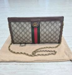 GUCCI オフィディア GGキャンバスチェーンショルダーバッグ クラッチ