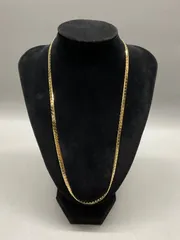 SN1521 喜平 チェーン ネックレス K18GF USA PAT 2007 4074400 刻印あり ゴールド アクセサリー ヴィンテージ  アンティーク 古着 首周り約56.4cmのサムネイル