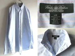 Brooks Brothers COUNTRY CLUB ブルックスブラザーズ カントリークラブ ストライプシャツ BDシャツ L ライトブルー 水色