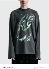 Acne Studios アクネストゥディオズ ブラックホール グラフィック Tシャツ ロングスリーブ Mのサムネイル
