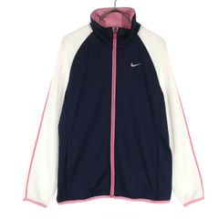 NIKE ジップアップジャケット ネイビー ピンク XL - メルカリ