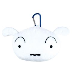 신품 티즈 팩토리 크레용 신짱 시로 카라비나 첨부 봉제인형 지퍼 마스코트 KS-5541468SI