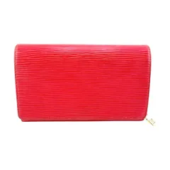 ルイヴィトン M63507 エピ 財布 ポルトモネビエトレゾール 二つ折り財布 LOUIS VUITTON レッド
