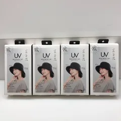 【新品】コジット 洗えるメッシュバケットハット ブラック 4個セット コンパクト ムレにくい UVカット SGAW26-1570のサムネイル