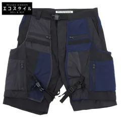 WHITE MOUNTAINEERING　ホワイトマウンテニアリング　美品 カーゴ ショート パンツ ボトムス メンズ ブラック 1 WM2071402　1のサムネイル