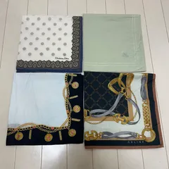 Christian Dior CELINE GIVENCHY ハンカチ4枚セット レディース