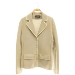 サルヴァトーレフェラガモ Salvatore Ferragamo テーラードジャケット ニット ウール M ベージュ /SY ■OSのサムネイル