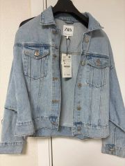 ZARA TRF ラインストーン クロップド デニムジャケット 新品✨ 1640 