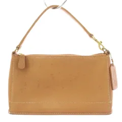 コーチ COACH オールドコーチ アクセサリーポーチ ハンドバッグ ワンショルダーバッグ レザー キャメル 9311 /TK ■GY18