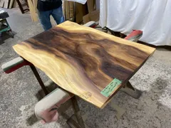 モンキーポッド9565 一枚板無垢 乾燥材 1220x650-720x34mm