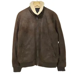ザラ ZARA B-3 フェイクムートン ジャケット メンズ import：M 