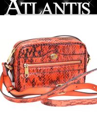 新品同様 グッチ オフィディア パイソン オレンジ ショルダーバッグ 0461【中古】GUCCI GUCCI - 新品同様 グッチ オフィディア パイソン オレンジ ショルダー