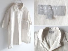 超美品✨マーガレットハウエル リネン100% 半袖シャツ M ホワイト 日本