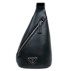 プラダ PRADA クロスボディバッグ 2VZ098 ブラック カーフ メンズ ボディバッグのサムネイル