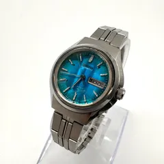 SEIKO AUTOMATIC 2206-0380 17石 青文字盤 メンズ腕時計 稼働品
