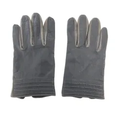 ジバンシィ GIVENCHY レザーグローブ 手袋 裏起毛 ロゴ グレー /JS ■GY99のサムネイル