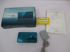  中古品 ゲーム ニンテンドー3DS 本体 CTR-001 アクアブルー 動作品 箱付き
