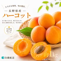 2026年最新】あんず 生食の人気アイテム - メルカリ 【長野千曲産】おひさまコット 1.8kg 家庭用 南東北から東海北陸クール便込