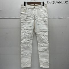 大きなサイズ Dsquared2 ストレッチ メタルロゴプレート ホワイト