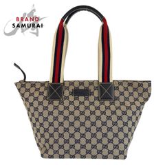 GUCCI グッチ ブラック 黒 ゴールド金具 GGキャンバス /レザー 01762 ショルダーバッグ メッセンジャーバッグ レディース 601658 【中古】 GUCCI - GUCCI グッチ ブラック 黒 ゴールド金具 GGキャンバス /レザー