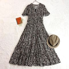 美品✨Free People 花柄オールインワン ワイドパンツ ボウタイリボン 