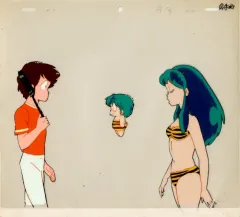 中古】セル画・原画 セル画 うる星やつら/ラム テン 諸星あたる A3