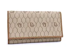 美品✨クリスチャンディオール ハート ロマンティック 長財布 PVC ベージュ Christian Dior（クリスチャン・ディオール） 財布 トロッター